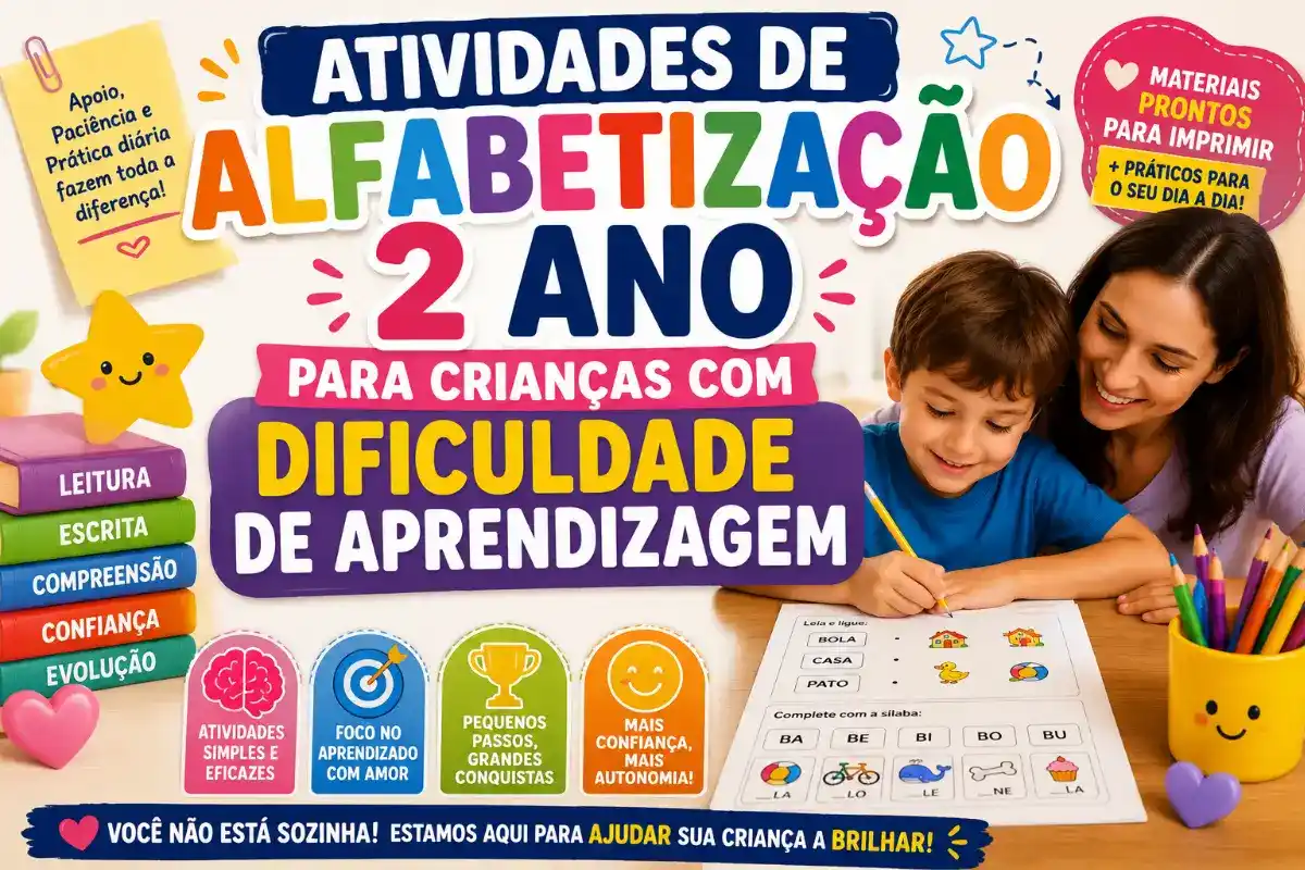 Atividades de alfabetização 2 ano para crianças com dificuldade de aprendizagem