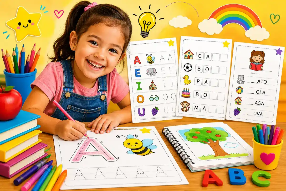 Atividades de reforço escolar para alfabetização 1 ano