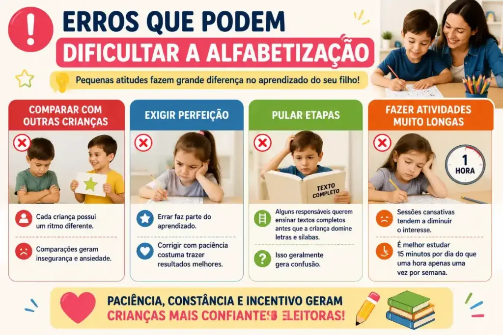 Erros Que Podem Dificultar a Alfabetização