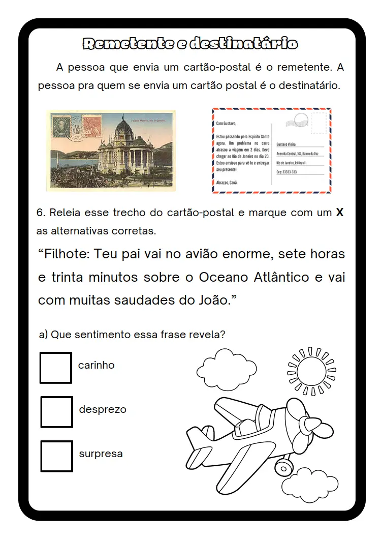 Atividade de Alfabetização 3º Ano 7