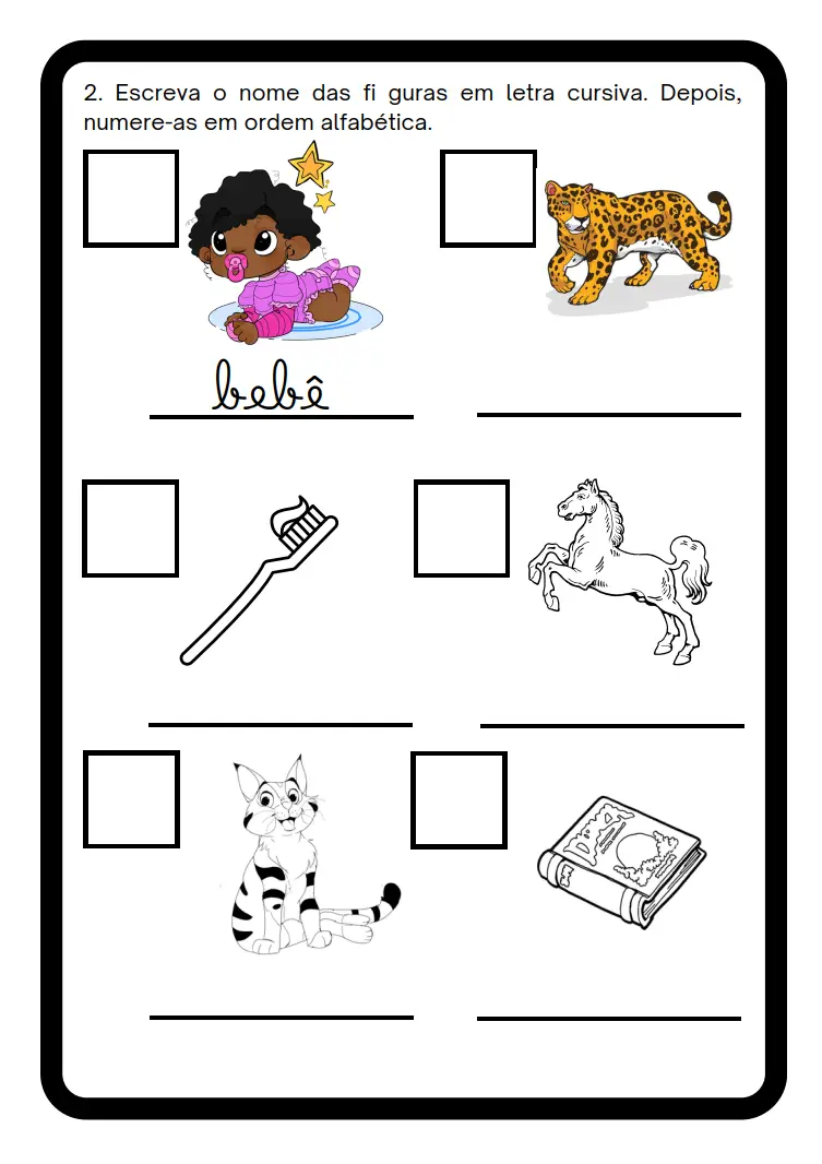 Atividade de Alfabetização 3º Ano 3