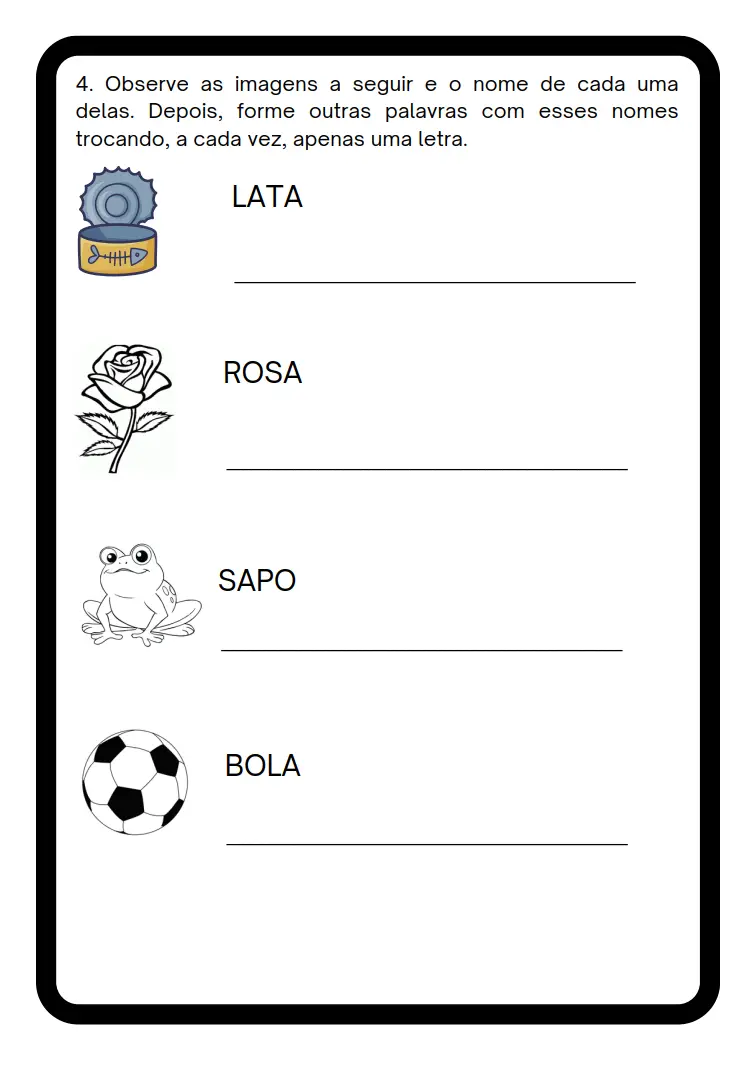 Atividade de Alfabetização 3º Ano 5