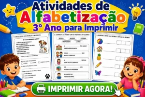 Atividades de Alfabetização 3 Ano para Imprimir PDF