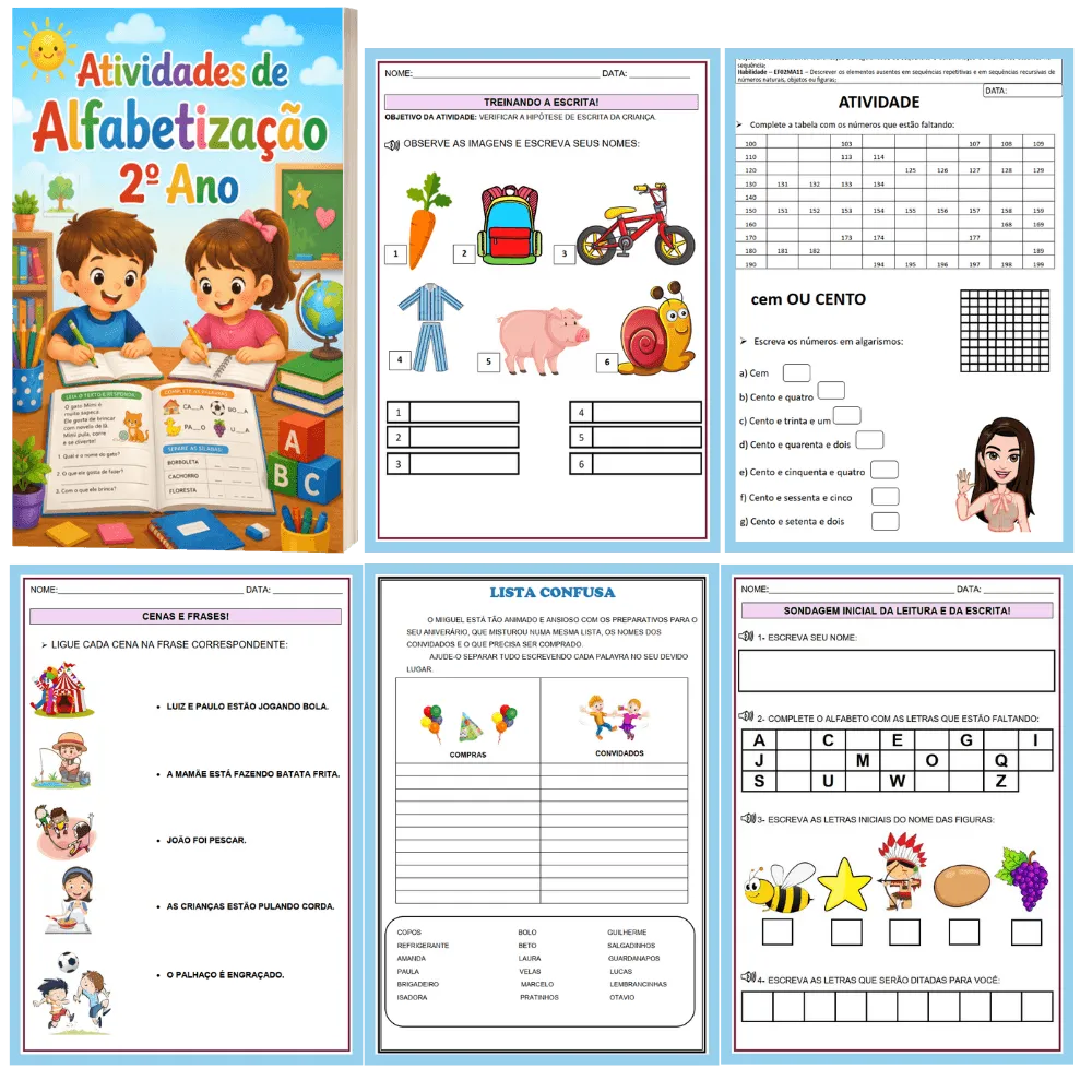 Atividades de Alfabetização 2º Ano BNCC