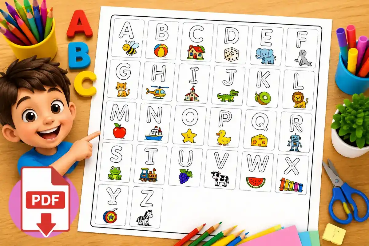 Atividade com o alfabeto para imprimir grátis em pdf