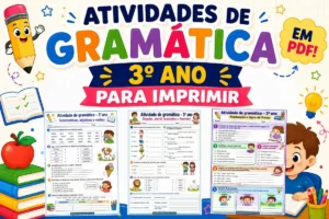 Atividades de gramática 3º ano para imprimir em pdf